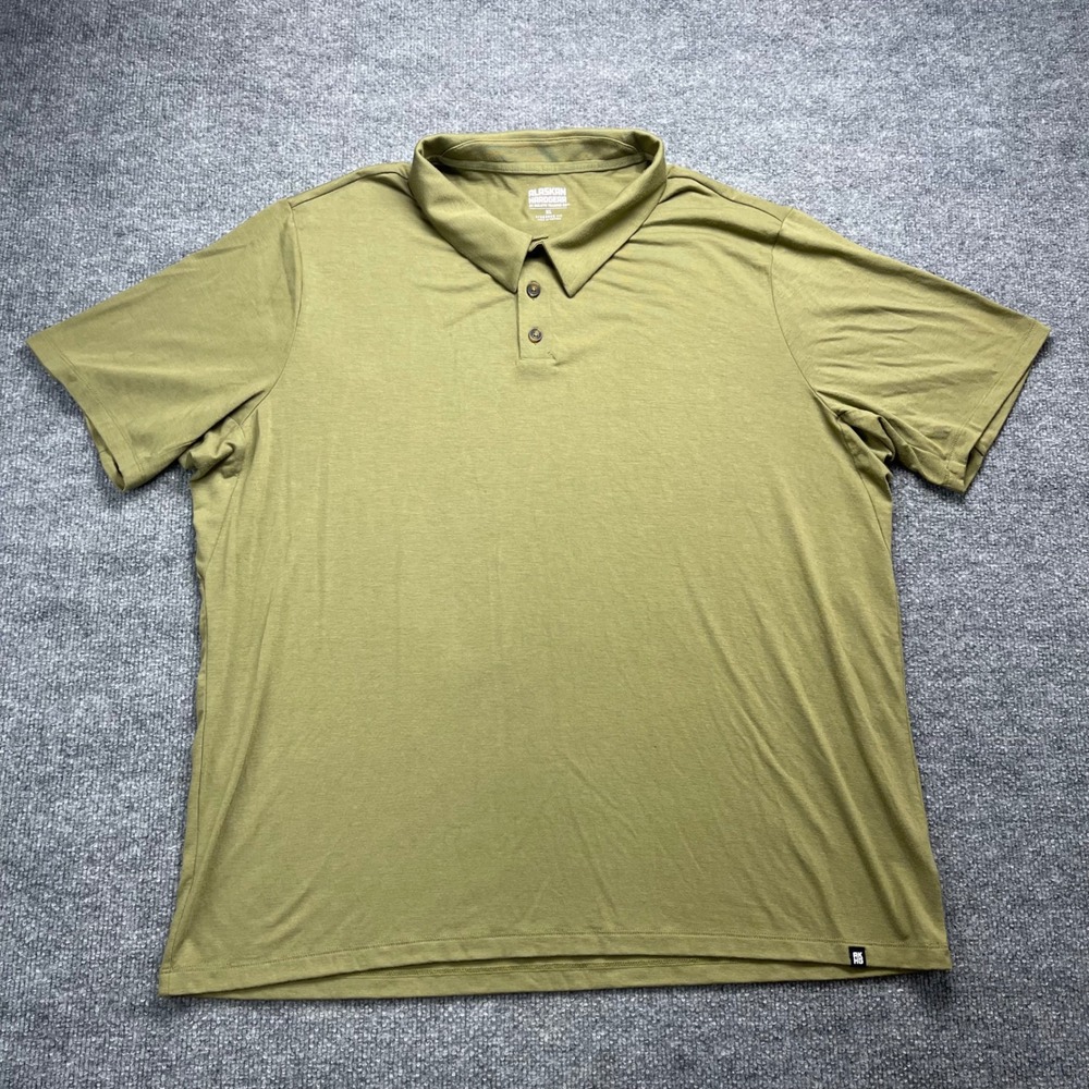 Alaskan Hardgear Duluth Trading Co Mens XL Polo Shirt Olive Green Standard Fit